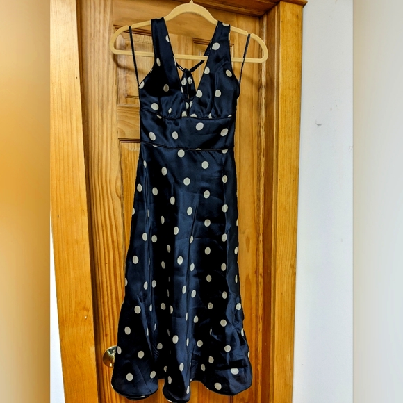 J Crew 100% Silk Halter Dress Sz 2 - Picture 1 of 4